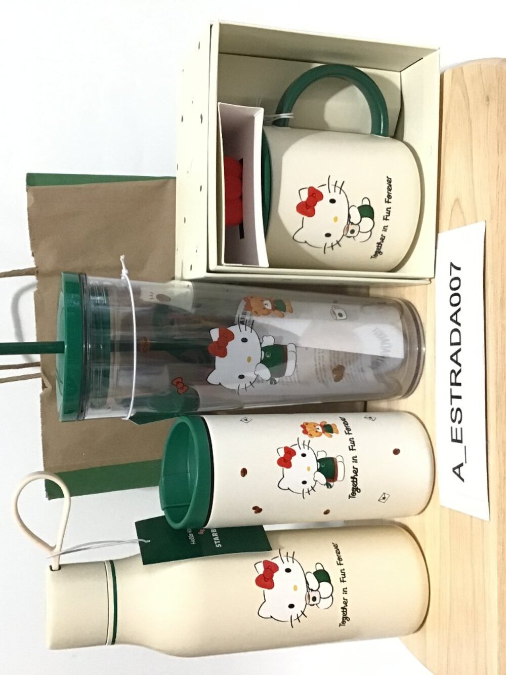 Deadstock Starbucks x Hello Kitty 2025 Collection Limited Edition Lot of 4